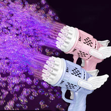Load image into Gallery viewer, Bubble Gun Kids Toys Rocket 32 Holes Soap Bubbles Machine Gun Shape Automatic Blower With Light Outdoor Toy Gifts Party
