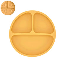 Load image into Gallery viewer, Silicone Baby Sucker Plate &amp; Rice Spoon Set Cute Cartoon Tableware
