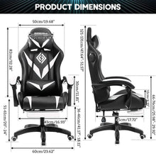 将图片加载到图库查看器，135 Degrees Gaming Chair RGB Light Office Chair Bluetooth Speaker Gamer Computer Chair Ergonomic Swivel 2 Point Massage Recliner
