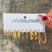 Load image into Gallery viewer, Gold Butterfly &amp; Heart Dangle Earrings Set – Acrylic Drop Jewelry for Women
