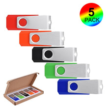 Load image into Gallery viewer, KOOTION 128GB 64GB 32GB 16GB Flash Drive USB Thumb Drive Bulk USB Drive Swivel Pen Drive for Data Storage
