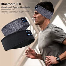 将图片加载到图库查看器，Fone Bluetooth Earphones Sports Sleeping Headband Elastic Wireless Headphones Music Eye Mask Wireless Bluetooth Headset Headband

