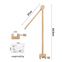 Load image into Gallery viewer, Baby Wooden Bed Bell Bracket Mobile Holder
