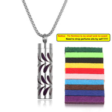 Load image into Gallery viewer, Stainless Steel Aromatherapy Necklace – Oil Diffuser Pendant
