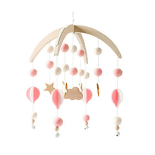 Load image into Gallery viewer, Baby Wooden Bed Bell Cartoon Rabbit Mobile

