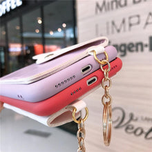 Load image into Gallery viewer, Luxury Wallet Phone Case For iPhone 13 Pro Max 11 12 Pro Max X XR XS 7 8 Plus 13 Mini Soft Silicone Handbag Card  Phone Case Wallet Compatible iPhone Bag Cover
