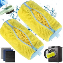 将图片加载到图库查看器，Shoe Washing Machine Bag with Brush Set – Durable Laundry Cleaner (1–4PCS)
