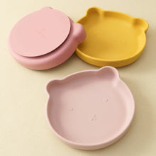Load image into Gallery viewer, Silicone Baby Dishes Suction Plate Cartoon Bear Shape Tableware
