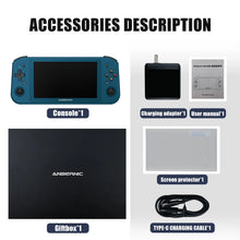 Load image into Gallery viewer, ANBERNIC Win600 PC Games Handheld AMD 3020e/3050e 5.94 Inch IPS Screen Office Video Game Console Windows 10 WiFi5  Pocket Laptop
