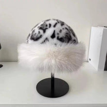 Load image into Gallery viewer, New Fluffy Fur Women's Winter Hat Winter Snow Ski Cap Female Faux Fur Thick Warm Windproof Hat Russian Hat Mink Fisherman's Hat
