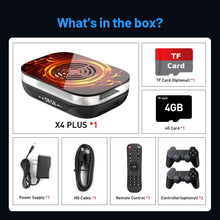 将图片加载到图库查看器，KINHANK Amlogic S905X4 Retro Video Game Console Super Console X4 Plus 90000 Game for 60+ Emulators Arcade/MAME/NAOMI 4K HD TVBox
