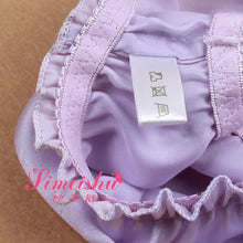 Load image into Gallery viewer, 3pcs/lot, Women's 100% Silk Panties String Bikinis Sexy Briefs High quality ruffled silk underwear
