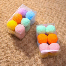 Load image into Gallery viewer, 12Pcs/lot Funny Cat Toys Stretch Plush Ball Toys for Cats Colorful Interactive Cat Pom Pom Kitten Toy Pet Supplies  Plush Balls for Training and Kitten Play
