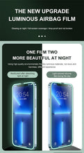 Load image into Gallery viewer, 2Pcs Luminous Protective Glass For iPhone 14 13 12 11 Pro Max X XR XS Screen Protector For 7 8 6 Plus SE3 Glowing Tempered Glass  Luminous Glowing Tempered Glass Screen Protector for iPhone
