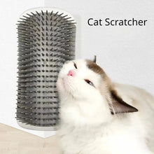 Load image into Gallery viewer, Cat Corner Brush Comb Massager with Catnip – Self-Grooming Wall Arch Scratcher &amp; Hair Removal Tool for Cats
