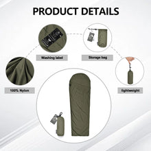 Load image into Gallery viewer, Outdoor Camping Sleeping Bag Liner Ultralight Mummy Sleeping Bag Backpack Liner Single Person Travel  Sleeping Bag
