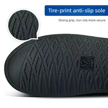 Load image into Gallery viewer, Black Waterproof Rain Boot Shoe Covers with Reflector – High-Top Bike &amp; Motorcycle
