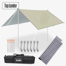 Load image into Gallery viewer, Ultralight Waterproof Tarp Tent – Large Sun Shelter Awning for Camping, Beach &amp; Outdoor Adventures

