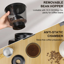 Load image into Gallery viewer, BioloMix Automatic Burr Mill Electric Coffee Grinder with 30 Gears for Espresso American Coffee Pour Over Visual Bean Storage
