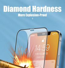 Load image into Gallery viewer, 9D Full Cover Glass Screen Protector for IPhone 11 Pro Max 14 12 X s XS XR Tempered Glass on IPhone 13 Mini 7 8 6S Plus SE Film  Tempered Glass Screen Protector Compatible for iPhone
