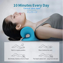Load image into Gallery viewer, Neck Stretcher &amp; Cervical Traction Massager Pillow for Shoulder &amp; Spine Relief
