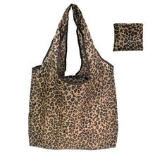 Load image into Gallery viewer, Large Capacity Leopard Print Hand Shopping Bag Women's Daily Folding Handbag
