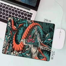 Load image into Gallery viewer, Japanese Dragon XXL Gaming Mouse Pad - Anime Desk Mat for Esports
