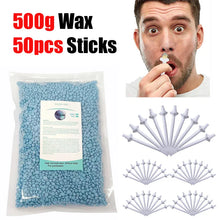 Load image into Gallery viewer, Portable Nose Waxing Kit for Men &amp; Women - 50g-500g Hair Removal Nail Wax Cleaning Kit with Nose Clipper for Beauty Care
