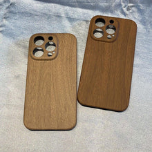Load image into Gallery viewer, Ultra thin Vintage Wood Texture Phone Case For iPhone 14Plus 13Pro 14 13 12 Pro Max Lens protection anti-skid Soft Cover Wooden Smartphone case For iPhone
