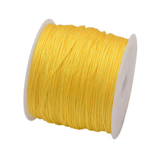 Load image into Gallery viewer, 50 Yards 0.8mm Braided Nylon Cord – Durable Satin String for Jewelry Making, Beading, Macrame, Chinese Knot &amp; DIY Crafts
