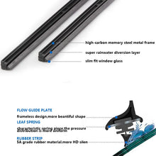 Load image into Gallery viewer, Car Wiper blade Windscreen Strips 14"16"17"18"19"20"21"22"24"26"28" 10mm FR Insert Natural Rubber Strip Car Accessories 1Pcs
