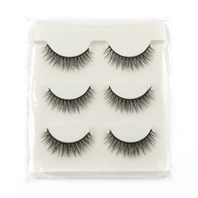 Load image into Gallery viewer, New Half Eyelashes 3D Cat Eye Lashes Clear Stem False Lashes
