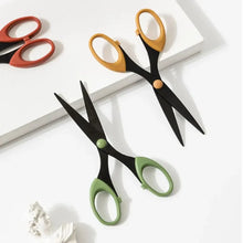 Load image into Gallery viewer, Color Scissors with Stainless Steel Blade - Safe Design for Paper Cutting, Crafts, and Office Use
