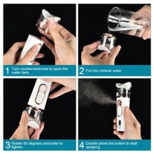Load image into Gallery viewer, Hot Compress Blackhead Remover Vacuum Suction Acne Pore Cleaner Electric Nose Face Deep Cleansing Skin Care Device Birthday Gift
