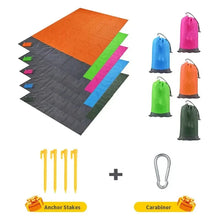 Load image into Gallery viewer, Waterproof Pocket Beach Mat – Lightweight Folding Outdoor Blanket for Camping &amp; Picnics
