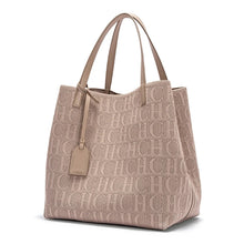 Load image into Gallery viewer, CHCH Tote Bag New Large Capacity Black Simple Knitted Shopping Bag 27*20*28cm
