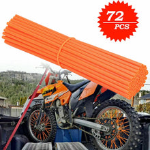 Load image into Gallery viewer, 72pcs Bicycle Wheel Spoked Protector Wraps 24cm Wheel Rim Spoke Wrap Kit for Motorcycle Bike Color Rims Skin Trim Covers Pipe

