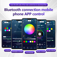 Load image into Gallery viewer, Universal 18-in-1 RGB Car Ambient Light Kit - Full Color App-Controlled Neon Strips
