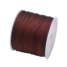 Load image into Gallery viewer, 50 Yards 0.8mm Braided Nylon Cord – Durable Satin String for Jewelry Making, Beading, Macrame, Chinese Knot &amp; DIY Crafts
