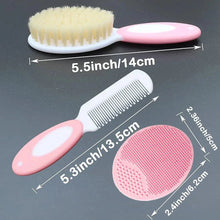 Load image into Gallery viewer, Baby Hair Brush Set – Soft Silicone Bristle Comb for Newborns
