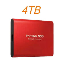 Load image into Gallery viewer, High Speed Portable SSD External Hard Drive 4TB USB3.1 Interface Hard Disk Solid State Drive Mass Storage Device for Laptop/PC
