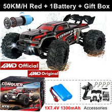 Load image into Gallery viewer, 4WD RC Off-Road Car - 1:16 High-Speed Brushless Truck, 50-80KM/H, 4x4 Drift Racing Toy for Kids &amp; Adults

