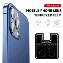 Load image into Gallery viewer, 3PCS Lens Protective Glass For iPhone 14 Pro Max 13 12 11 Pro Max Camera Protector for iPhone 13 12 14 Plus 14 pro Lens Glass Premium Tempered Glass Circle Film
