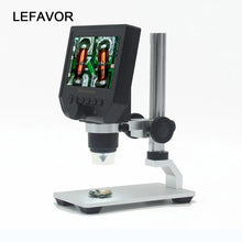 将图片加载到图库查看器，G600 600X electronic USB microscope digital soldering video microscope camera 4.3 inch lcd Endoscope magnifying Camera +LED
