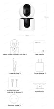 将图片加载到图库查看器，XIAOMI Smart Camera C300 Dual Camera Version，360° 3MP WiFi 6，Home Security Baby Monitor，Pet Camera，Chinese Version With Adapter
