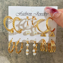 Load image into Gallery viewer, Gold Butterfly &amp; Heart Dangle Earrings Set – Acrylic Drop Jewelry for Women
