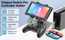 将图片加载到图库查看器，Adjustable Switch Pro Controller Handle Bracket Game Accessories Gamepad Clip Clamp Holder Mount
