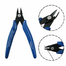Load image into Gallery viewer, NJBLZQ Pliers Carbon Steel Pliers Electrical Wire Cable Cutters Cutting Side Snips Flush Pliers Nipper Home Hand Tools Blue
