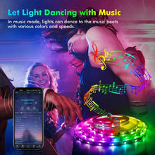 将图片加载到图库查看器，RGB LED Strip Light SMD 5050 USB Remote&amp;APP Control Bluetooth Flexible Tape Diode Ribbon for TV Backdrop Living Room Bedroom
