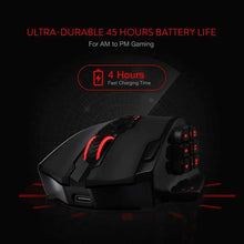Load image into Gallery viewer, Redragon M913 Gaming 16000 DPI Wired 2.4Ghz Wireless RGB Optical Gamer Mice 16 Programmable Buttons, Black/White Mouse
